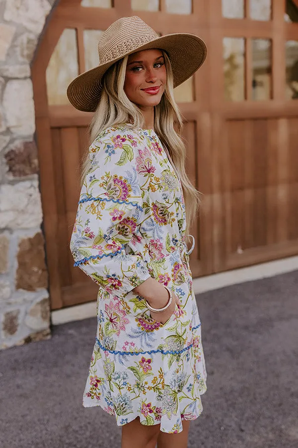 French Garden Floral Mini Dress sold by Impressions product image thumbnail 4