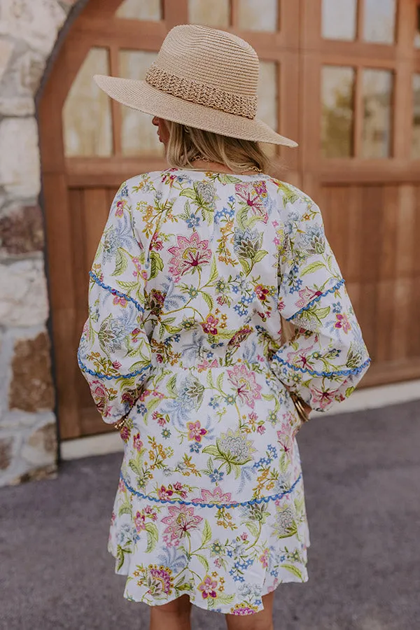 French Garden Floral Mini Dress sold by Impressions product image thumbnail 5