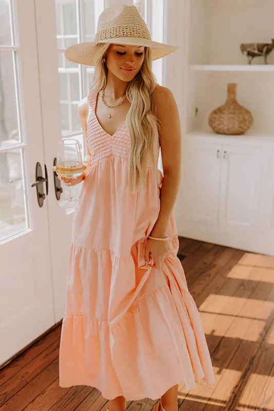 Sunny Horizon Maxi Dress in Blooming Dahlia sold by Impressions