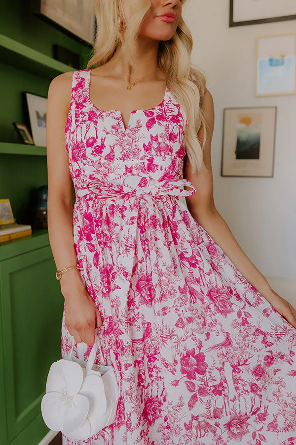 French Courtyard Floral Midi Dress sold by Impressions product image thumbnail 2