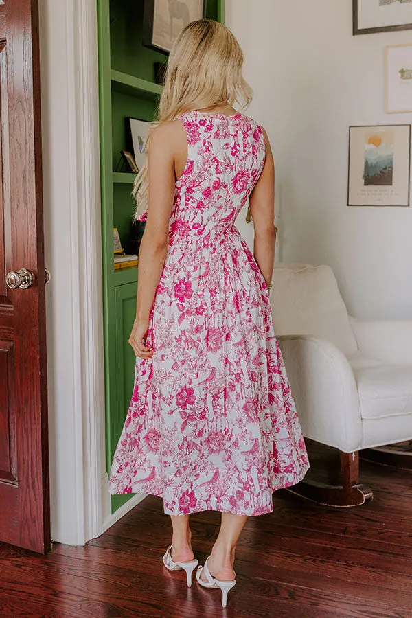 French Courtyard Floral Midi Dress sold by Impressions product image thumbnail 4