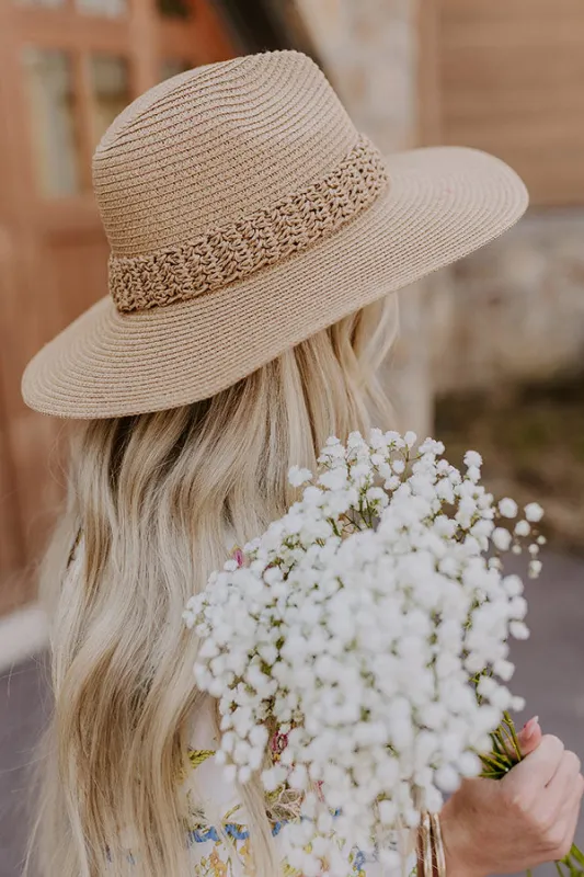 Sweet Moment Raffia Woven Hat in Brown sold by Impressions
