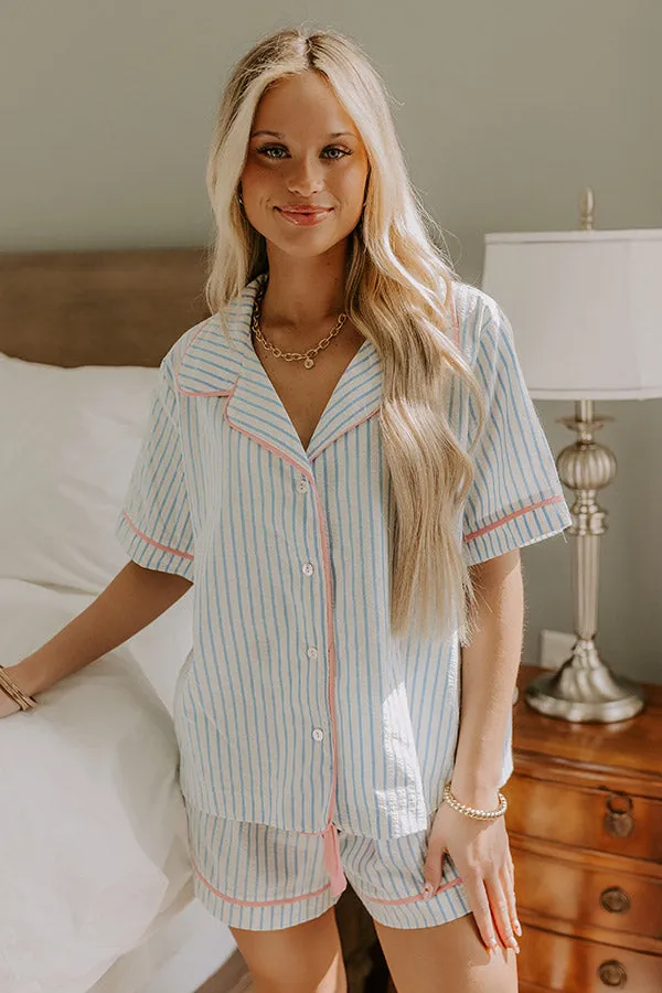 Lakeside Bliss Stripe Pajama Top sold by Impressions