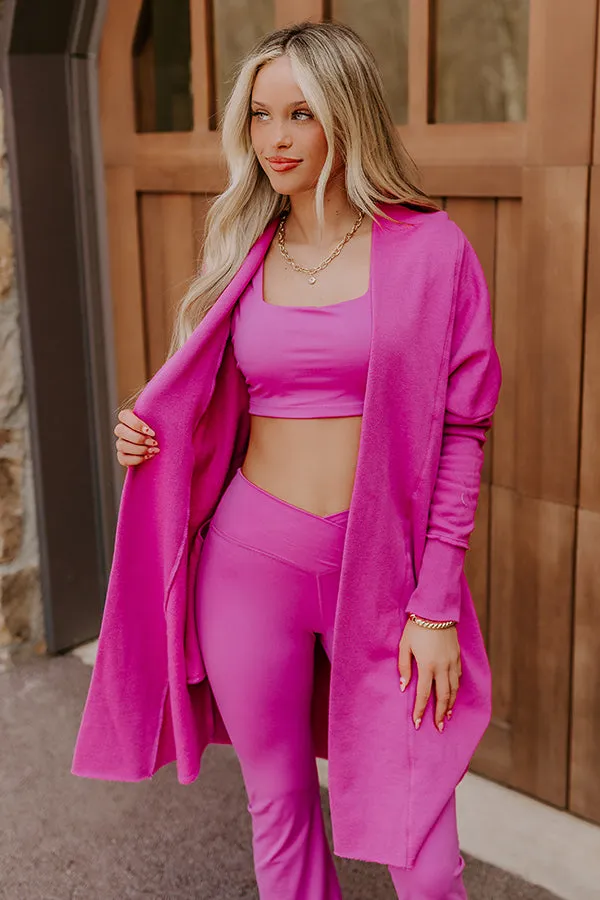 Casual Stroll Cardigan in Violet sold by Impressions