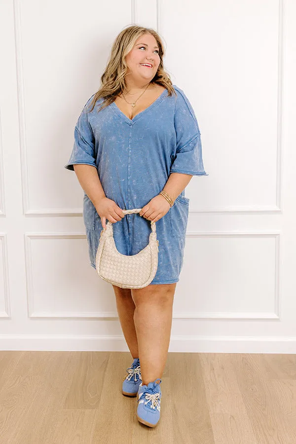 Easy To Style Vintage Wash Romper in Blue Curves sold by Impressions product image thumbnail 2