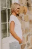 Casual Couture Knit Tee in White sold by Impressions