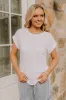 Casual Couture Knit Tee in White sold by Impressions