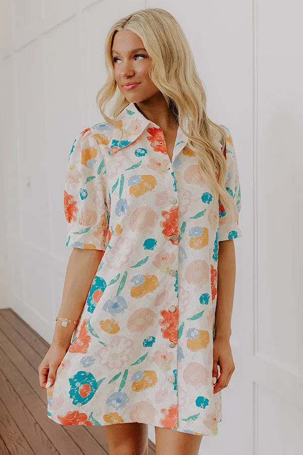 Pop Of Color Floral Embroidered Mini Dress sold by Impressions product image thumbnail 4