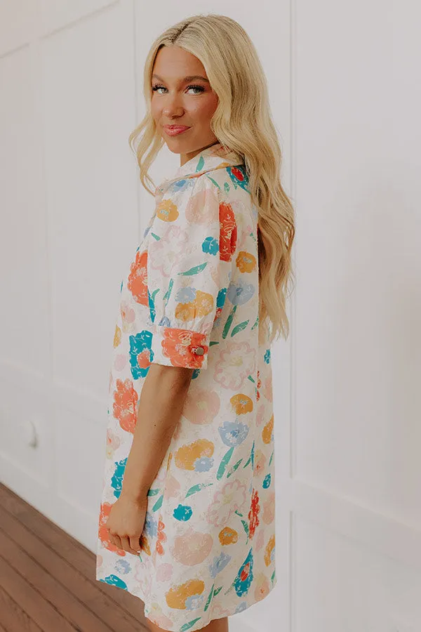 Pop Of Color Floral Embroidered Mini Dress sold by Impressions product image thumbnail 5