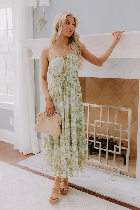 Simply Serene Floral Midi Dress sold by Impressions
