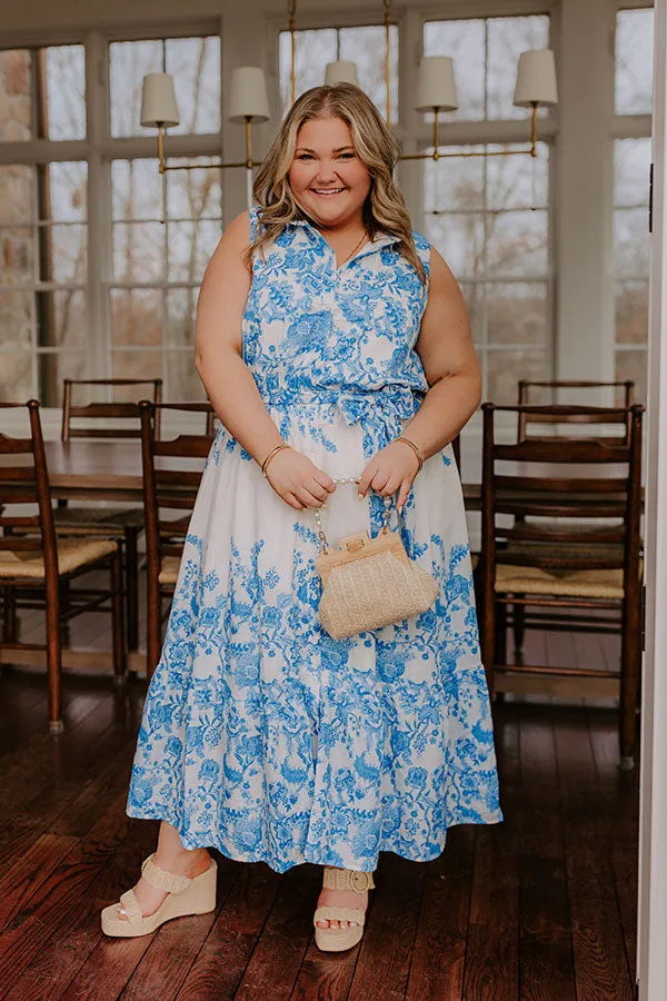 Tea Garden Stroll Floral Midi Dress Curves sold by Impressions product image thumbnail 4