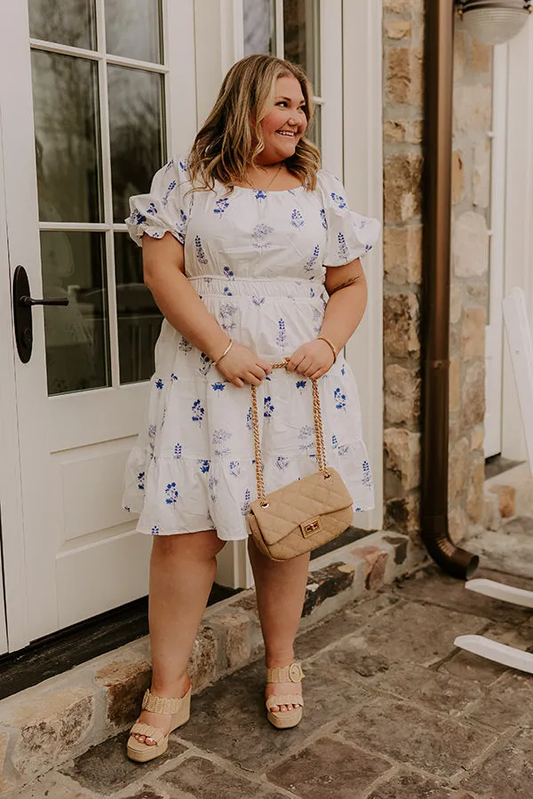 Botanical Moment Embroidered Mini Dress Curves sold by Impressions product image thumbnail 3