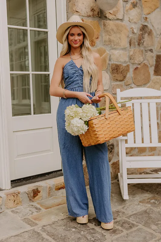 Picnic At The Park Chambray Jumpsuit sold by Impressions