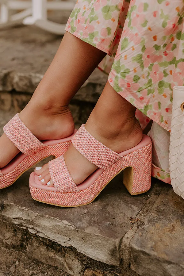 The Talia Woven Heel in Pink sold by Impressions product image thumbnail 2