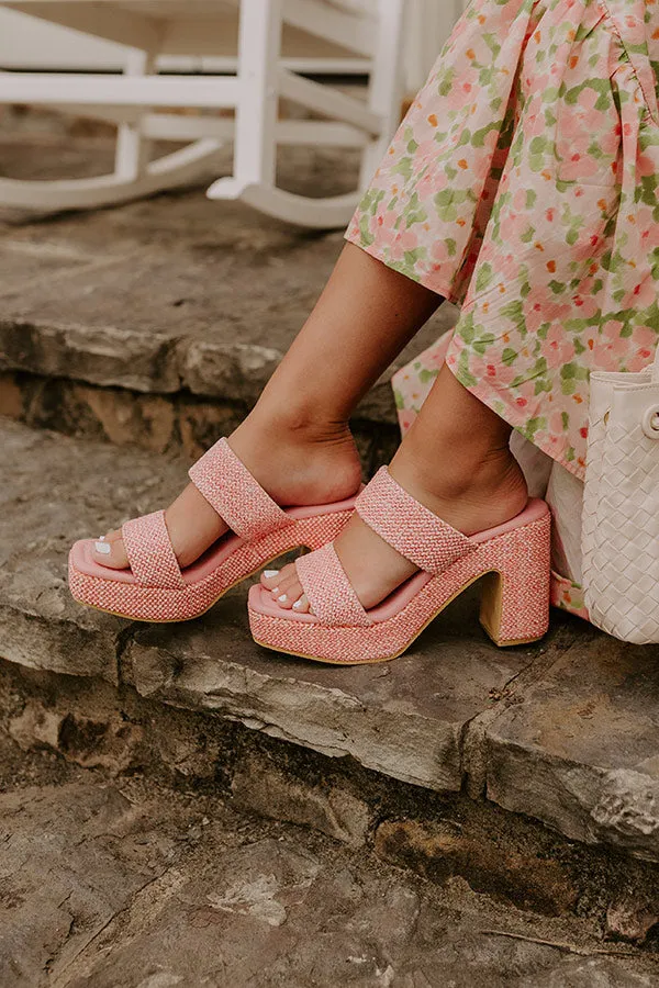 The Talia Woven Heel in Pink sold by Impressions product image thumbnail 3