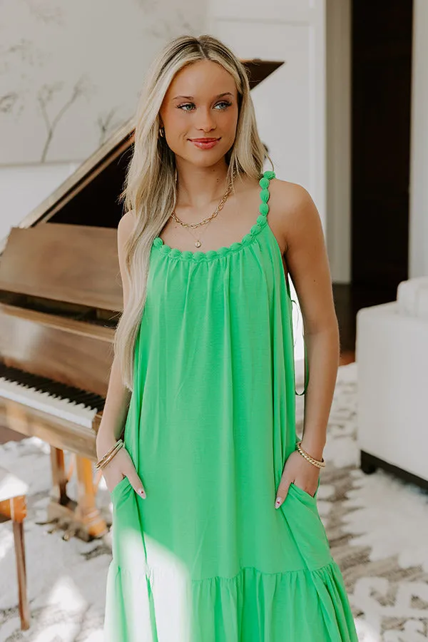 Feeling Giddy Maxi Dress in Kelly Green sold by Impressions product image thumbnail 3