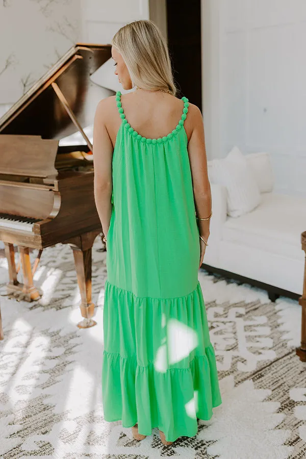 Feeling Giddy Maxi Dress in Kelly Green sold by Impressions product image thumbnail 4