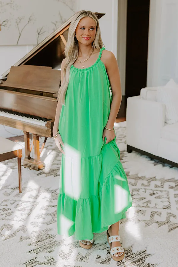 Feeling Giddy Maxi Dress in Kelly Green sold by Impressions product image thumbnail 2