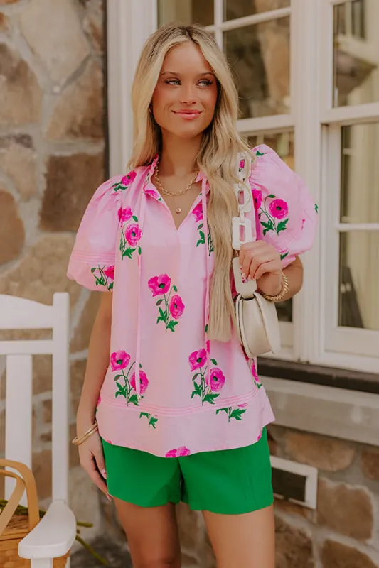 Peony Path Floral Top sold by Impressions