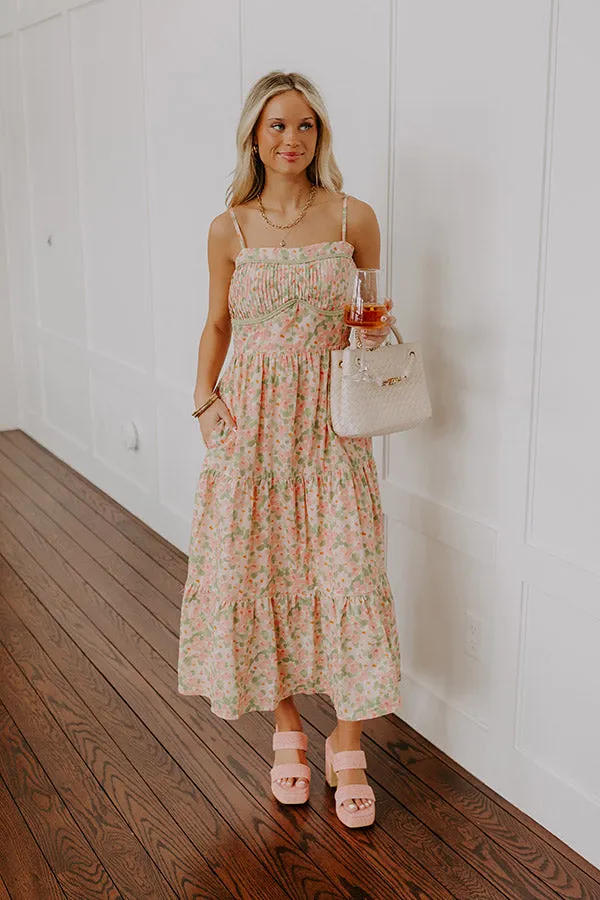 Magnolia Garden Floral Midi Dress sold by Impressions