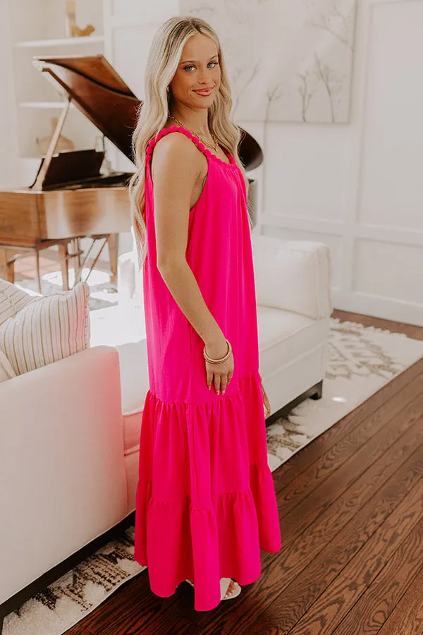 Feeling Giddy Maxi Dress in Hot Pink sold by Impressions product image thumbnail 3