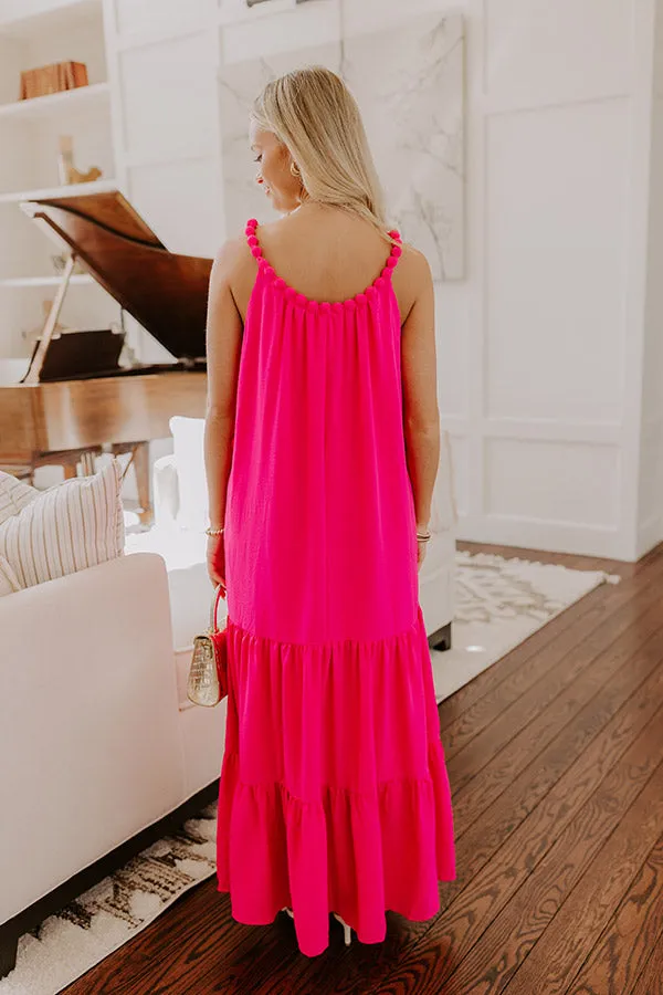 Feeling Giddy Maxi Dress in Hot Pink sold by Impressions product image thumbnail 4