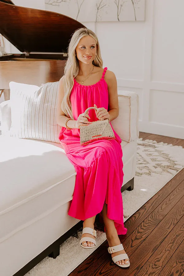 Feeling Giddy Maxi Dress in Hot Pink sold by Impressions product image thumbnail 5