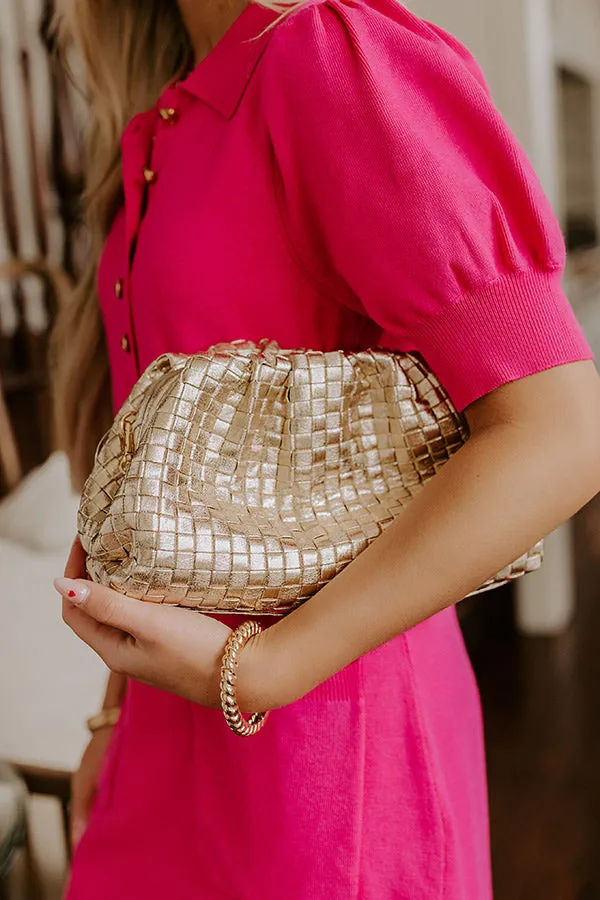 Gala Glam Woven Metallic Purse sold by Impressions