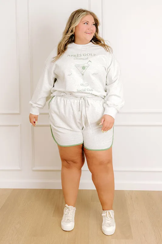 Apres Golf Cocktails Graphic Sweatshirt Curves sold by Impressions