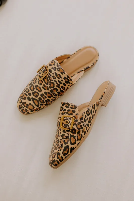 The Brooke Faux Leather Flats in Leopard sold by Impressions