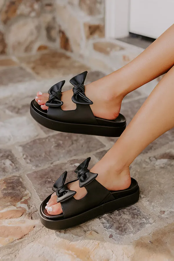 The Kiara Faux Leather Sandal in Black sold by Impressions product image thumbnail 2