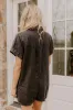 Park Days Ahead Chambray Romper in Vintage Black sold by Impressions