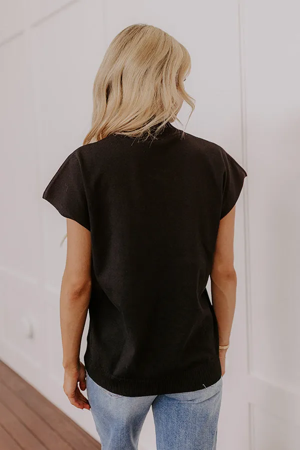 Statement Piece Knit Top in Black sold by Impressions product image thumbnail 3