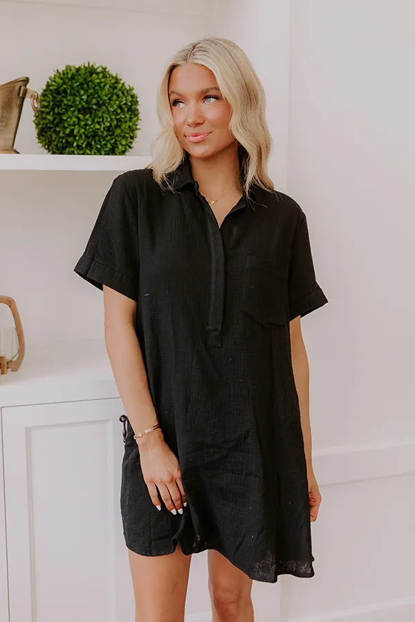 Boardwalk Cutie T-Shirt Mini Dress in Black sold by Impressions product image thumbnail 2