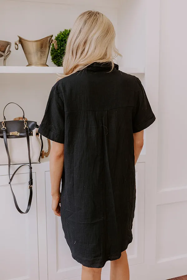 Boardwalk Cutie T-Shirt Mini Dress in Black sold by Impressions product image thumbnail 3