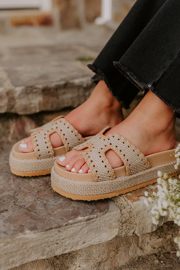 The Hailey Raffia Woven Sandal in Taupe sold by Impressions product image thumbnail 3