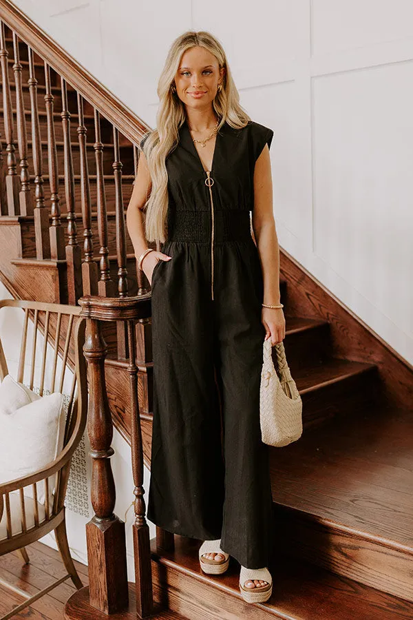 Vip Party Wide Leg Jumpsuit in Black sold by Impressions product image thumbnail 3