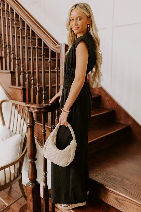 Vip Party Wide Leg Jumpsuit in Black sold by Impressions product image thumbnail 5