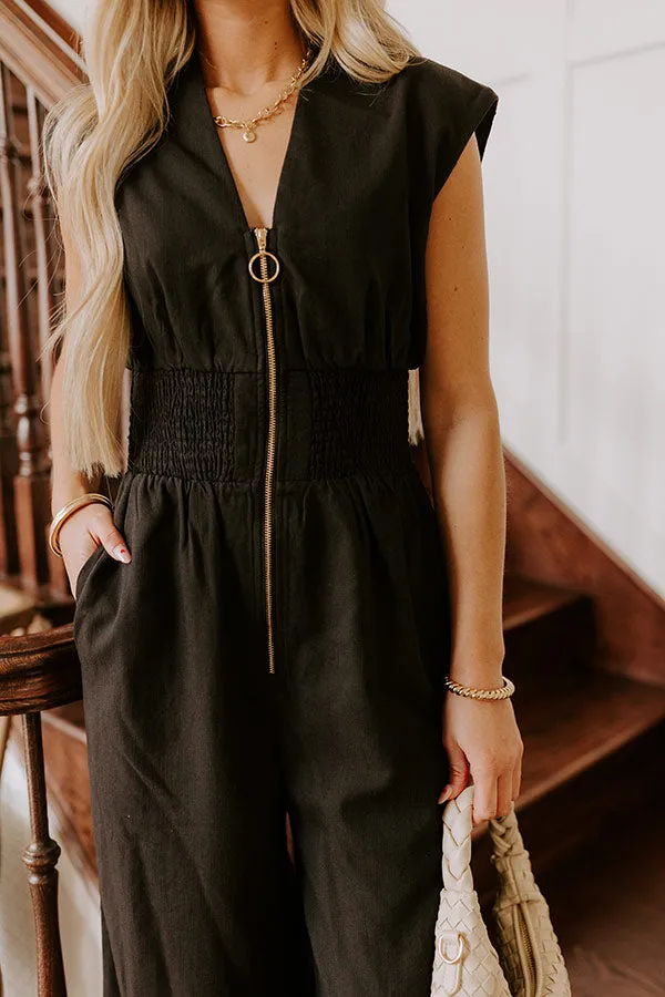 Vip Party Wide Leg Jumpsuit in Black sold by Impressions product image thumbnail 2