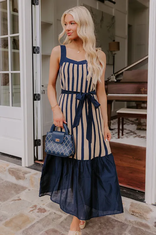 Havana Happy Hour Stripe Midi Dress sold by Impressions
