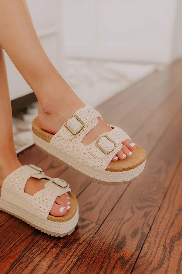 The Maisie Crochet Sandal in Ivory sold by Impressions product image thumbnail 2