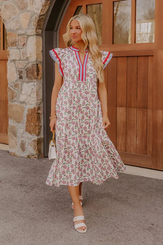 Picnic Ready Floral Midi Dress sold by Impressions