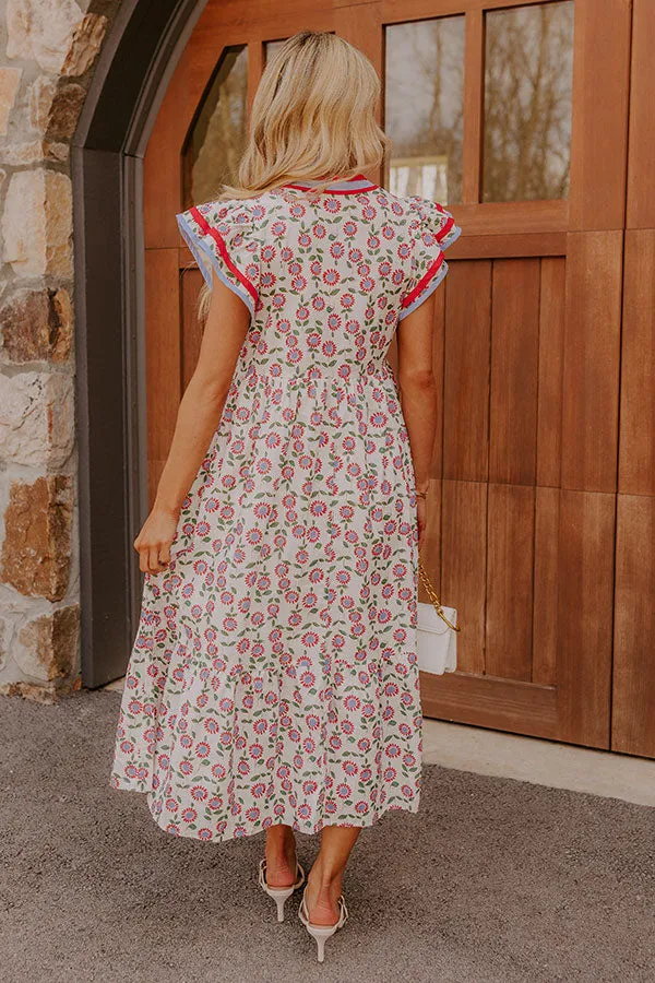 Picnic Ready Floral Midi Dress sold by Impressions product image thumbnail 4