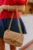 Couture Charm Woven Purse in Khaki sold by Impressions