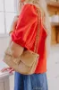 Couture Charm Woven Purse in Khaki sold by Impressions