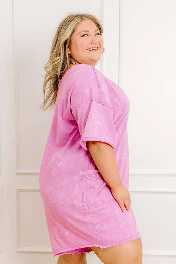 Easy To Style Vintage Wash Romper in Violet Curves sold by Impressions product image thumbnail 4