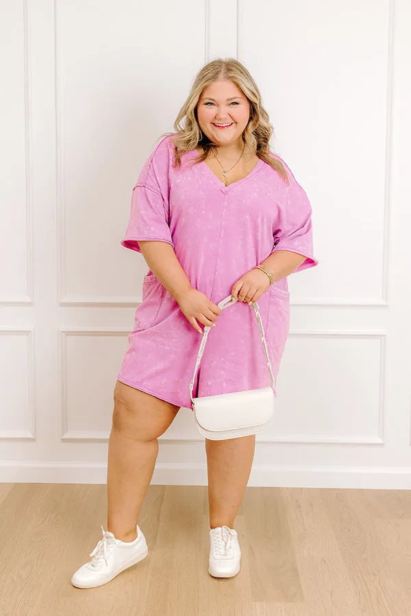 Easy To Style Vintage Wash Romper in Violet Curves sold by Impressions