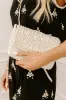 Vacay Mode Embellished Purse in White sold by Impressions