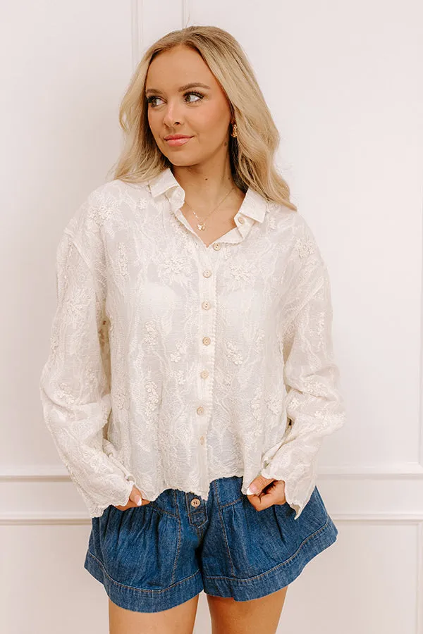 Delicate Details Embroidered Button Up sold by Impressions product image thumbnail 4