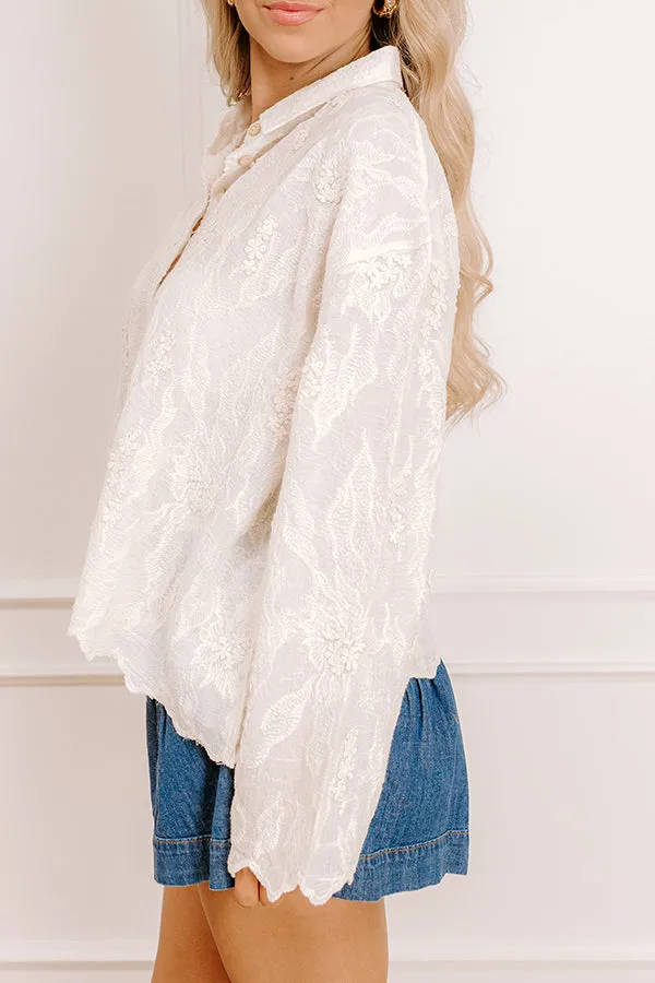 Delicate Details Embroidered Button Up sold by Impressions product image thumbnail 5